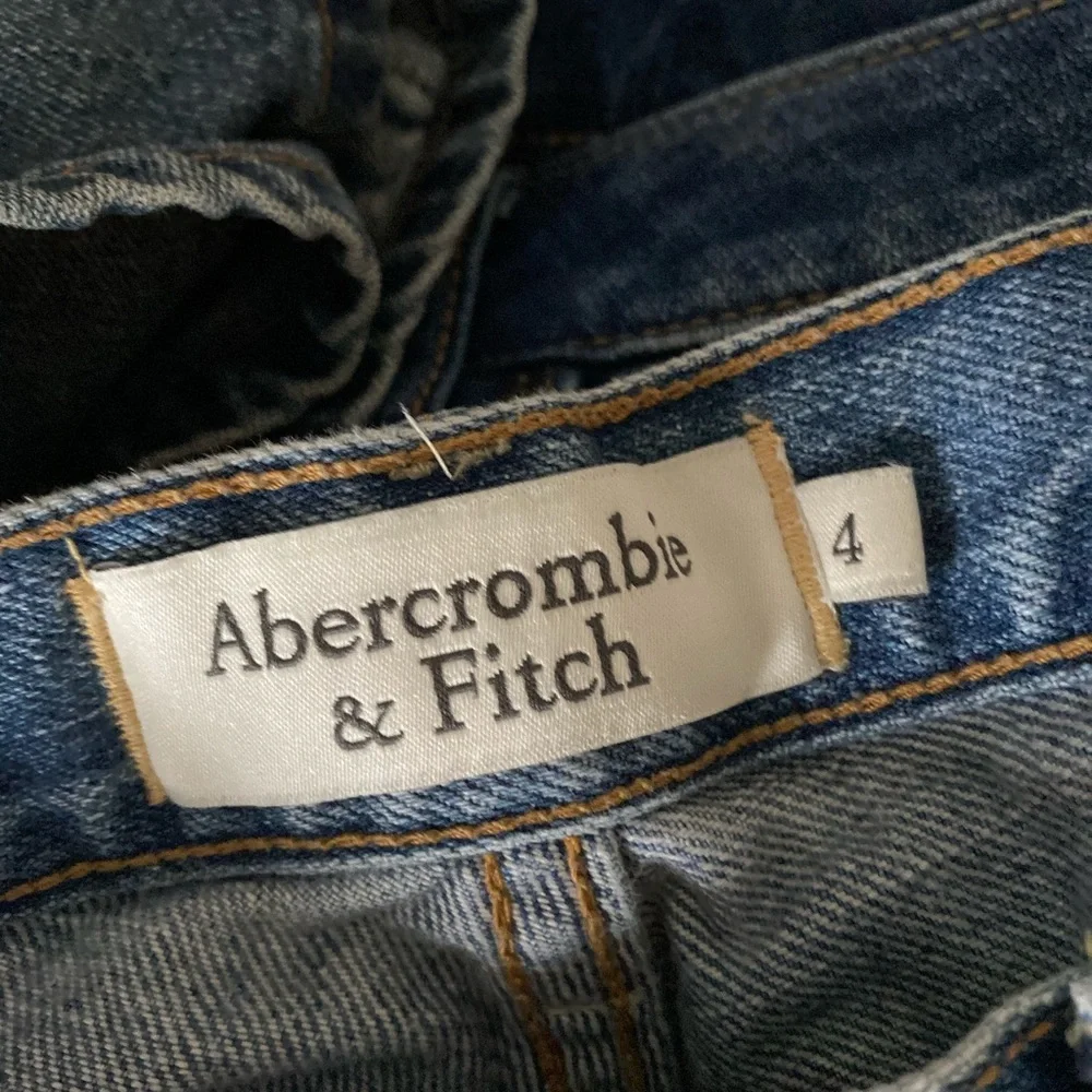 Abercrombie & Fitch Light Blue Distressed Denim Jean Shorts